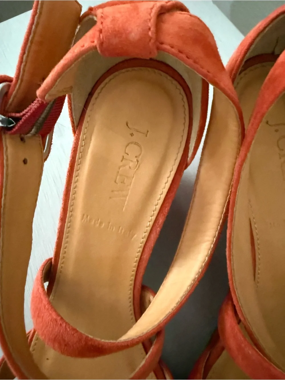 J. Crew suede strappy